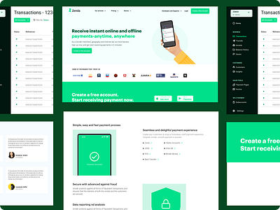 Zenda ecommerce finance fintech payment ui zenda