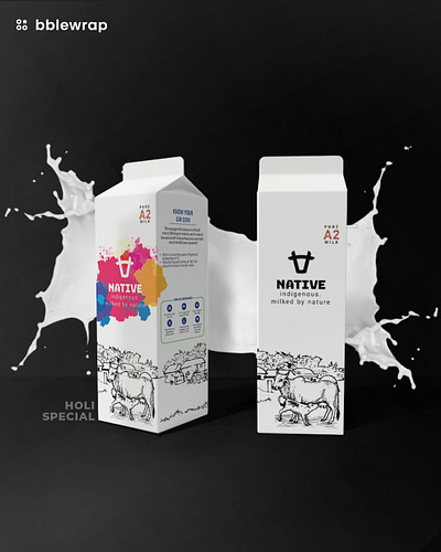 Native Milk Package Design brand design brand development brand identity brand logo branding design logo