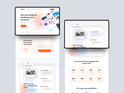 Ad-Tech Company (B2B SaaS) - Homepage ad network adtech app b2b branding dailyui design homepage illustration landing page saas technology ui ux web design website