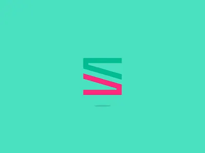 S logo concept blue concept creationy design geometric green icon logo logo s pink s s logo