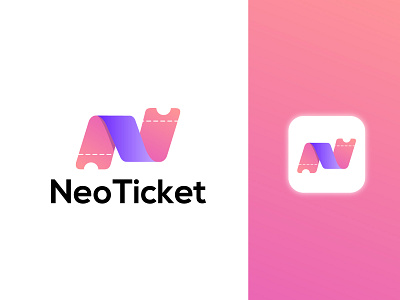 ticket logo a b c d e f g h j k l brand identity branding creative logo ecommerce entertainment freelancer logo design gradient logo graphic design illustration logo m n o p q r s t u v w x y z mark movie n letter logo online logo professional social media ticket trend logo