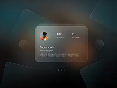 Card design with glassmorphism card card design with glassmorphism design designer inspiration ui ux website