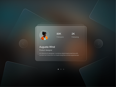 Card design with glassmorphism card card design with glassmorphism design designer inspiration ui ux website