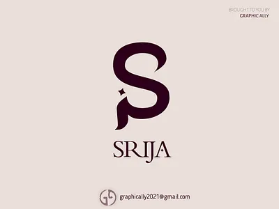 SRIJA clothing logo branding design icon illustration logo wordlogo
