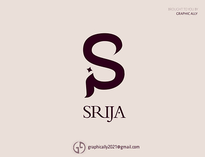 SRIJA clothing logo branding design icon illustration logo wordlogo