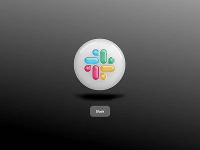 Slack 3D icon 3d branding company design enterprise graphic design identity illustration logo messaging saas slack startup