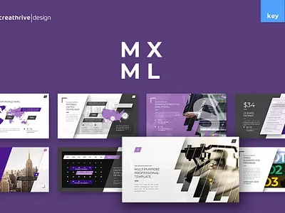 MXML Presentation Template clean colorful company corporate google slides keynote modern multipurpose multipurpose template photography pitch deck portfolio powerpoint presentation studio template unique web design web development website