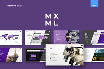 MXML Presentation Template clean colorful company corporate google slides keynote modern multipurpose multipurpose template photography pitch deck portfolio powerpoint presentation studio template unique web design web development website