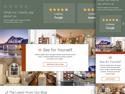 Construction Site blog construction desktop gallery green mobile responsive reviews ui ui design web design website