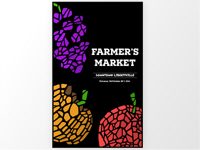 Farmer's Market Poster event fall farmers market farmers market poster fruit poster vegetables