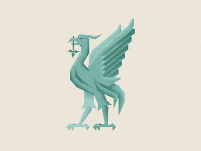 Liverbird branding character green icon iconography icons illustration illustrator lfc liverbird liverpool logo minimal simple texture vector ynwa