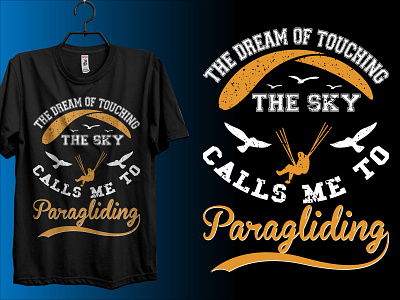 PARAGLIDING T-SHIRT DESIGN (FOR SALE) branding creative logo creative logo design custom t shirt design diving diving t shirt graphic design illustration letter logo letter logo design logo modern logo design paragliding paragliding nepal paragliding t shirt paragliding tee t shirt t shirt design ui