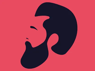 bearded_ beard beautiful design face facial facial hair flat design flat illustration human illustration male man men moustache outline