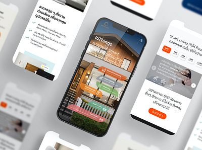 IoThings Mobile clean design minimal thai thailand ui ux web design