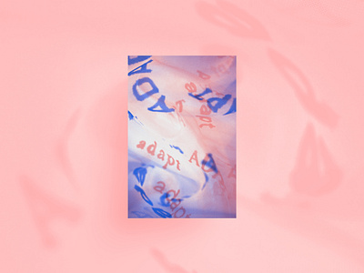 Experimental Typography Poster adapt design experimental illustration lettering multimedia photography photoshop poster riso texture typography