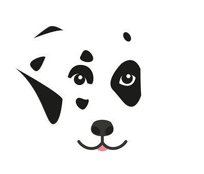 Dalmatian Dog Face Vector animal vector design eps format graphic design illustration illustrator file illustrator png vector art