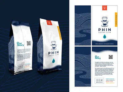 Coffee Packaging Design art bag branding coffee design farm icon logo packaging pattern phin product symbol type vietnamese