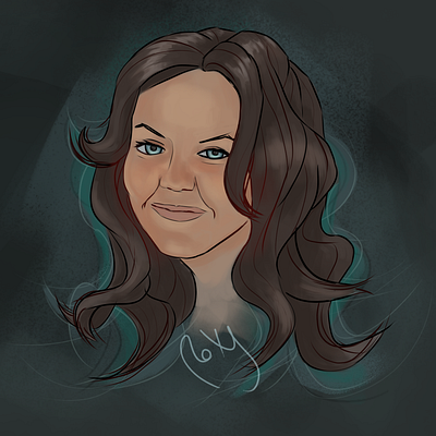 stylized self-portrait avatar