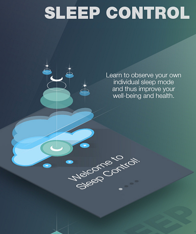 Sleep Control Application Desing app branding design graphic design illustration logo typography ui ux vector