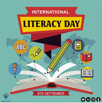 Literacy Day branding graphic design motion graphics ui