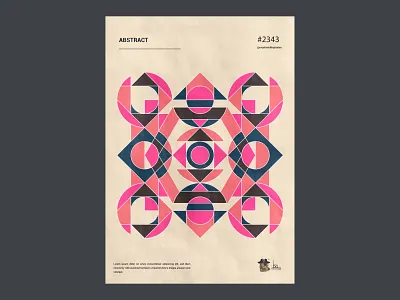 #2343 abstract art artwork colorful daily design form geometric illustration modernism mordern pattern poster poster art print vector