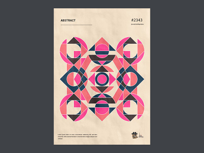 #2343 abstract art artwork colorful daily design form geometric illustration modernism mordern pattern poster poster art print vector