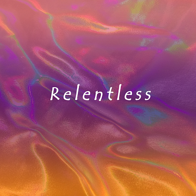 Relentless colors photoshop reflection typography