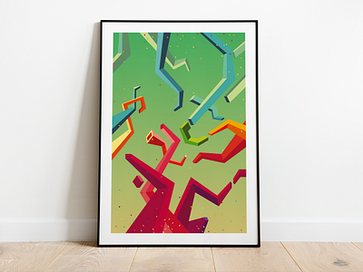 Framed abstract illustration abstract graphic design illustration vector