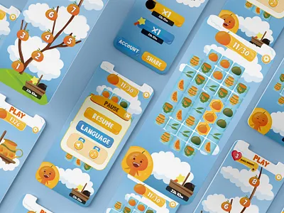 UI Game Design design game game design graphic design mobile game ui vector