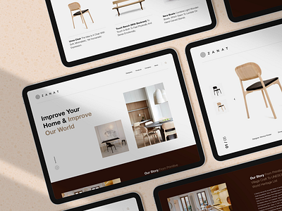 Furniture Studio Concept Store artdirection brandidentity branding chair clean furniture interface interfacedesign ios iosapp layout minimal products store studio ui ux web webdesign websitedesign