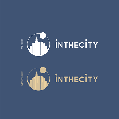 Inthecity branding design icon illustration logo vector