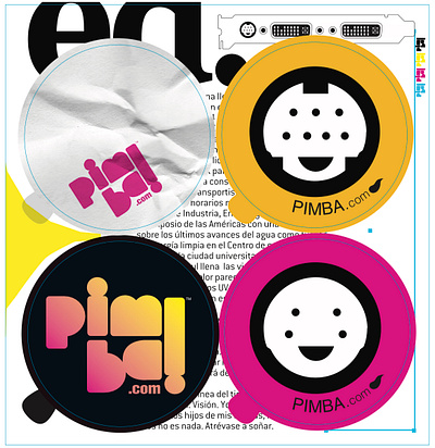 pimba.com stickers 2/2 cmyk graphic design stickers