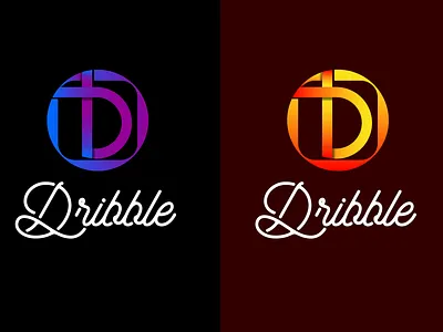 Logo for Dribble branding graphic design ill illustration label logo