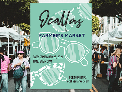 Design a poster for a local farmer's market. art artwork design graphic design illustration market poster print social media typography