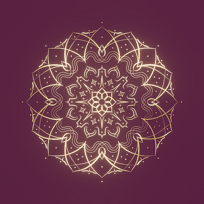 Golden Mandala animation animation 3d blender blender 3d blender3d design illustration logo mandala