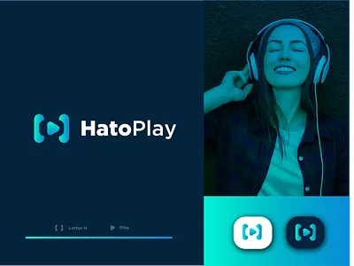 HatoPlay Music Logo Design band logo brand identity branding branding design colorful logo gradient logo graphic design h logo logo logo design logo designer media logo minimalist logo modern logo music logo need music logo piano dj sound logo play button logo play icon visual identity