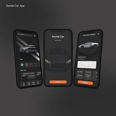 Rental Car App app car carrental design illustration mobile rental ui uidaily uiinspirations uiux ux