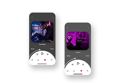 Music player app UX-UI app design design ui ux