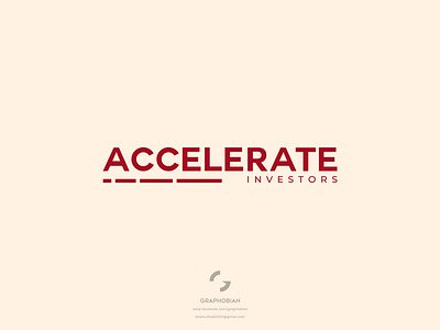 Accelerate Investors business logo design clean corporate logo design graphobian investment company logo logo design minimal minimalist logo design modern modern logo modern minimalist logo redesign wordmark logo