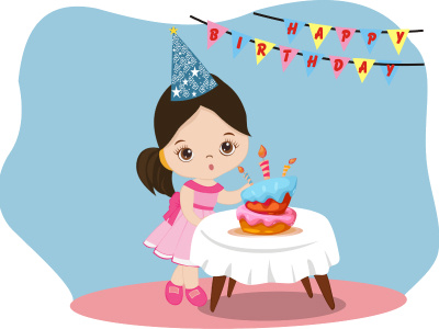 Happy Birthday book design graphic design illustration kids vector