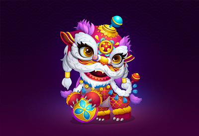 Lion dance ai art artwork celebration chinese new year design festival lion lion dance lunar new year traditional vector