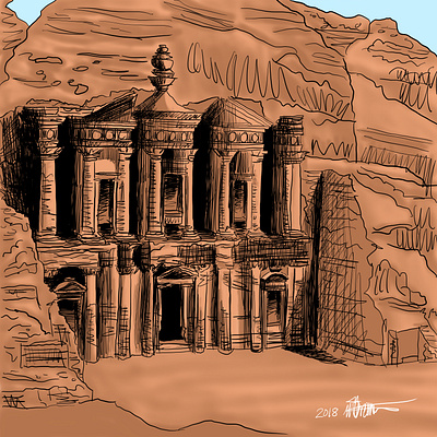 Petra illustration places