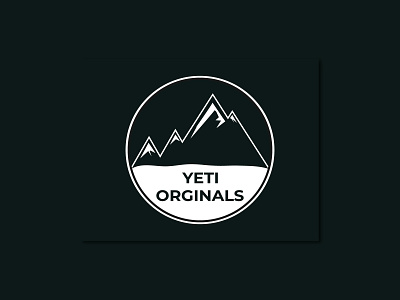 Flat and Modern logo for YETI ORGINALS . 3d brand design brand identity branding design dribbble e commerce logo graphic art graphic design graphics design icon logo illustration illustrator logo logos minimalist modern modern and flat typography