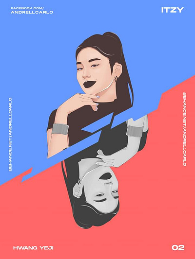 ITZY Yeji art graphic design illustration photoshop portrait vexel