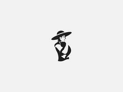 cat lady animal arms black branding cat cute design elegant holding lady logo negative space simple woman