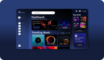 Marketplace Modern Dashboard advance concept creative dailyui dark design graphic design illustration inspiration landing page marketplace modern music music player musical pro templates themes ui website