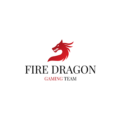 Logo with Gradient Red Dragon | Turbologo brand design branding clan design dragon esports game developer gaming gecko gradient graphic design illustration logo logo design red twitch typography ui ux vector