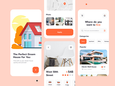 Real Estate - Mobile App app design mobile app real estate ui web design