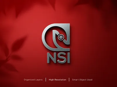 NSI Letter Logo app branding design graphic design graphicdesign illustration illustrator logo vector