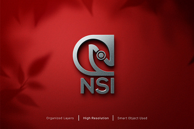 NSI Letter Logo app branding design graphic design graphicdesign illustration illustrator logo vector